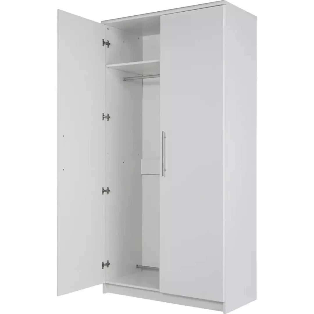 Normandy 2 Door Wardrobe - White