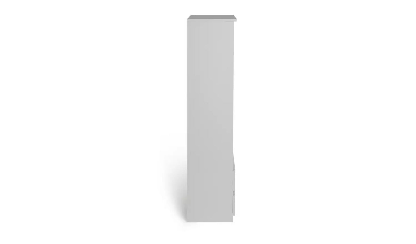 Assembled Jenson Narrow Bookcase - White Gloss