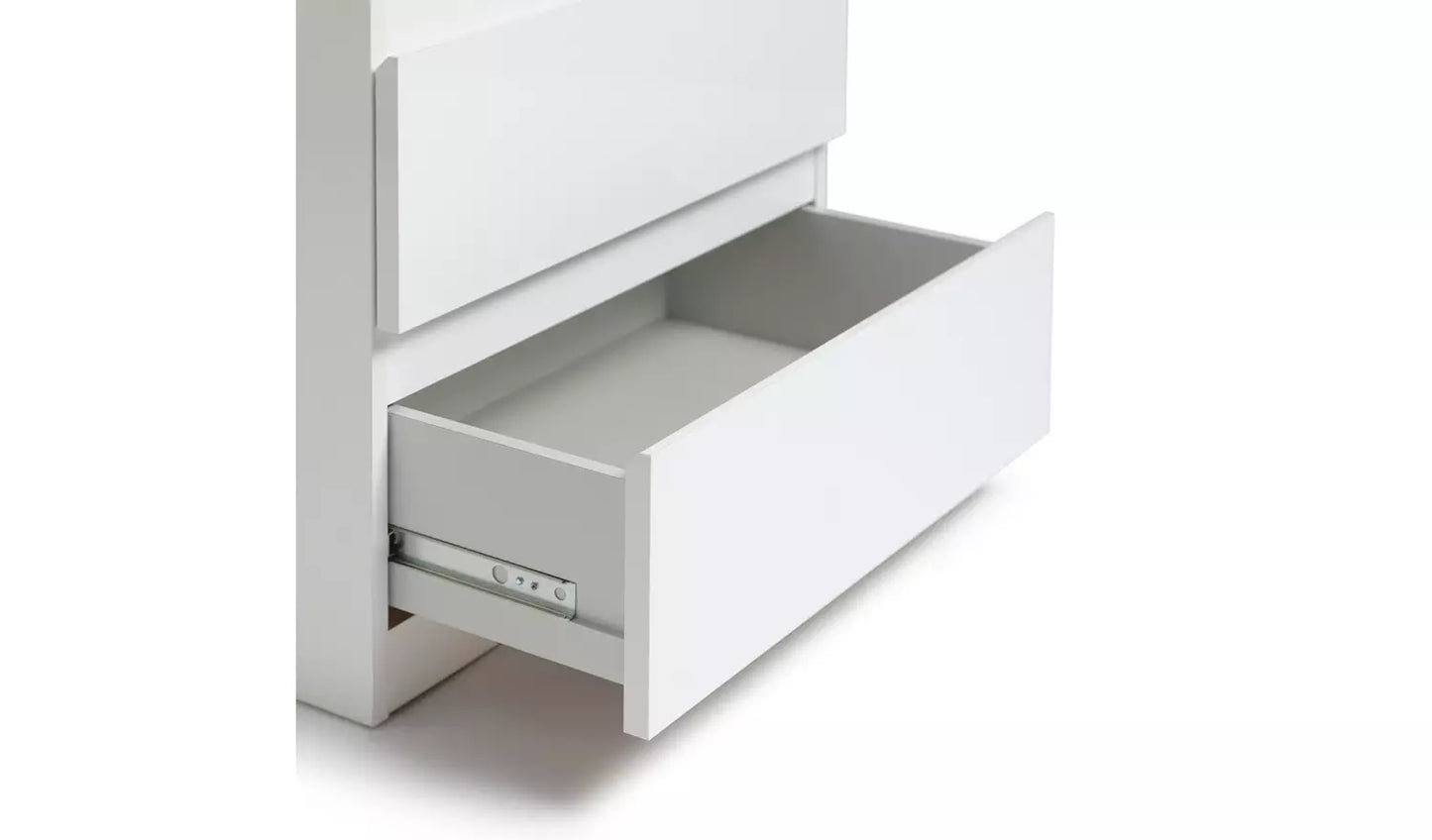 Assembled Jenson Narrow Bookcase - White Gloss