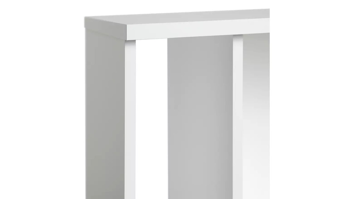 Assembled Jenson Narrow Bookcase - White Gloss