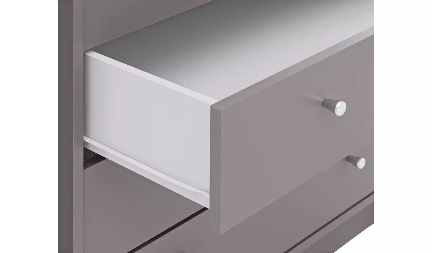 Malibu 2 Door 3 Drawer Mirror Wardrobe - Grey