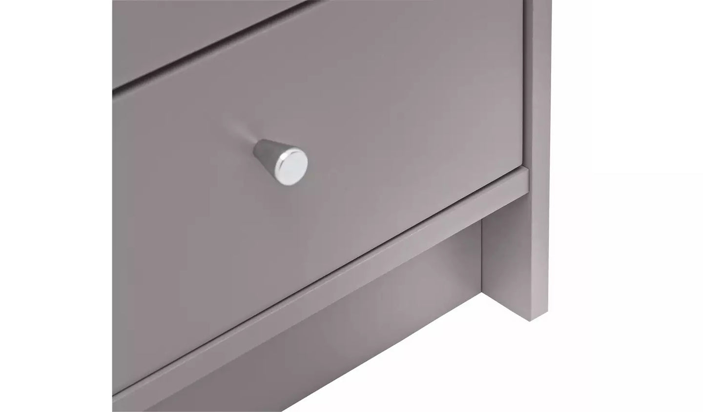 Malibu 2 Door 3 Drawer Mirror Wardrobe - Grey