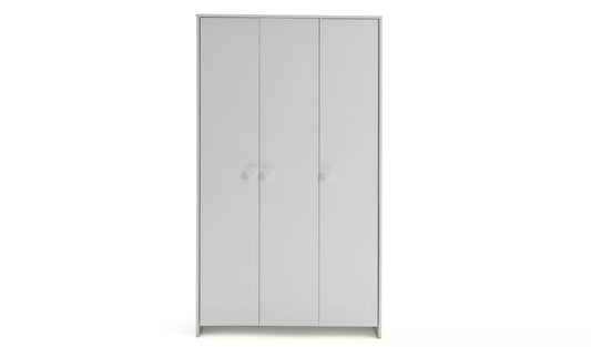 Kids Juno 3 Door Wardrobe - White