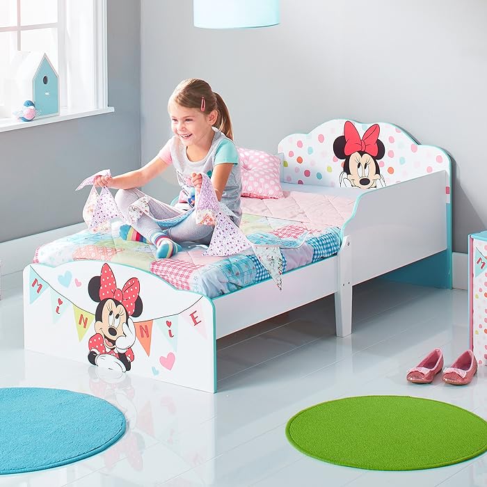 Minnie Mouse Toddler Bed - White