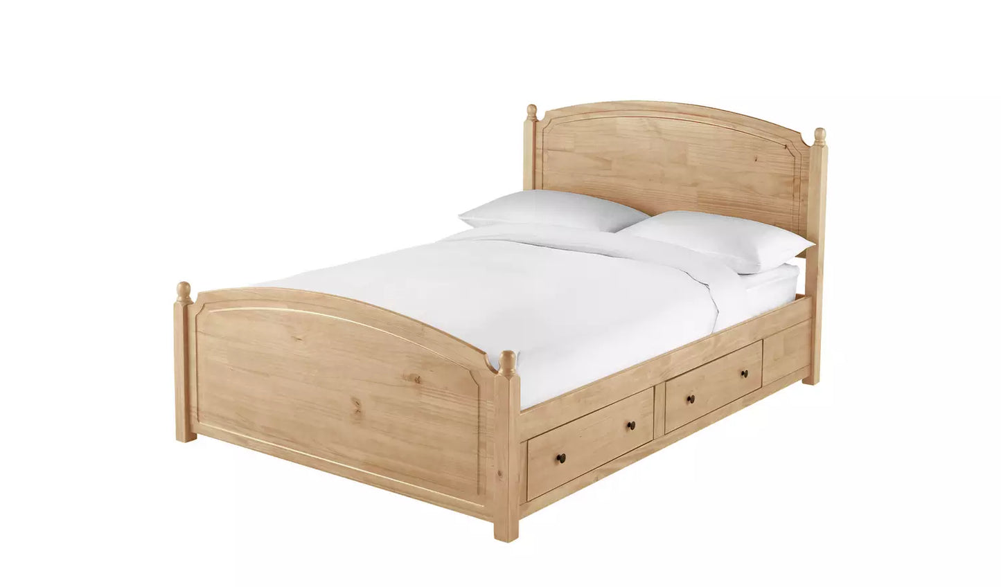 Emberton Kingsize Wooden Bed Frame - Pine