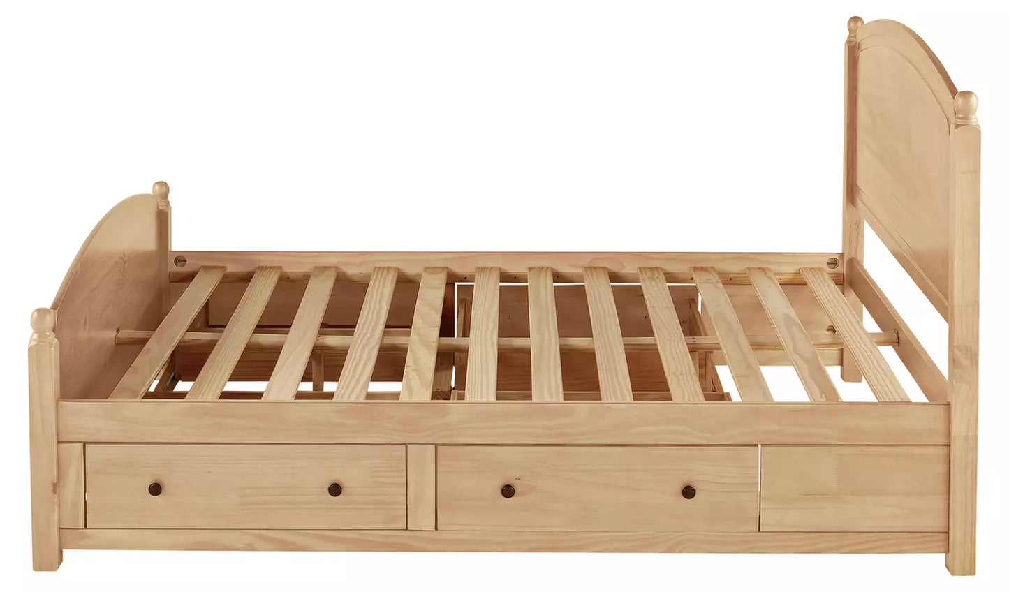 Emberton Kingsize Wooden Bed Frame - Pine