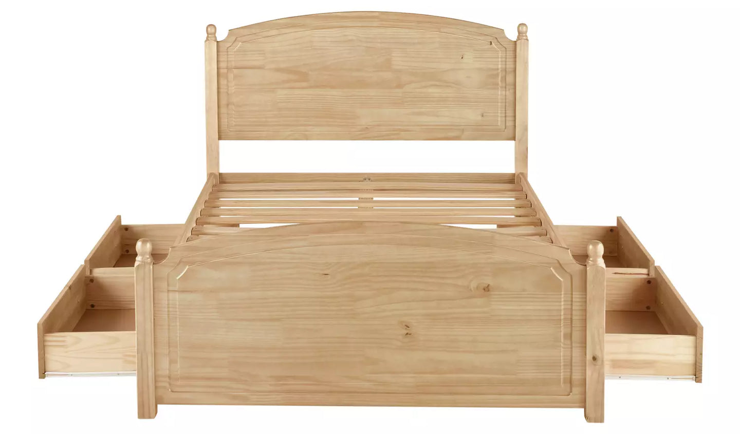 Emberton Kingsize Wooden Bed Frame - Pine