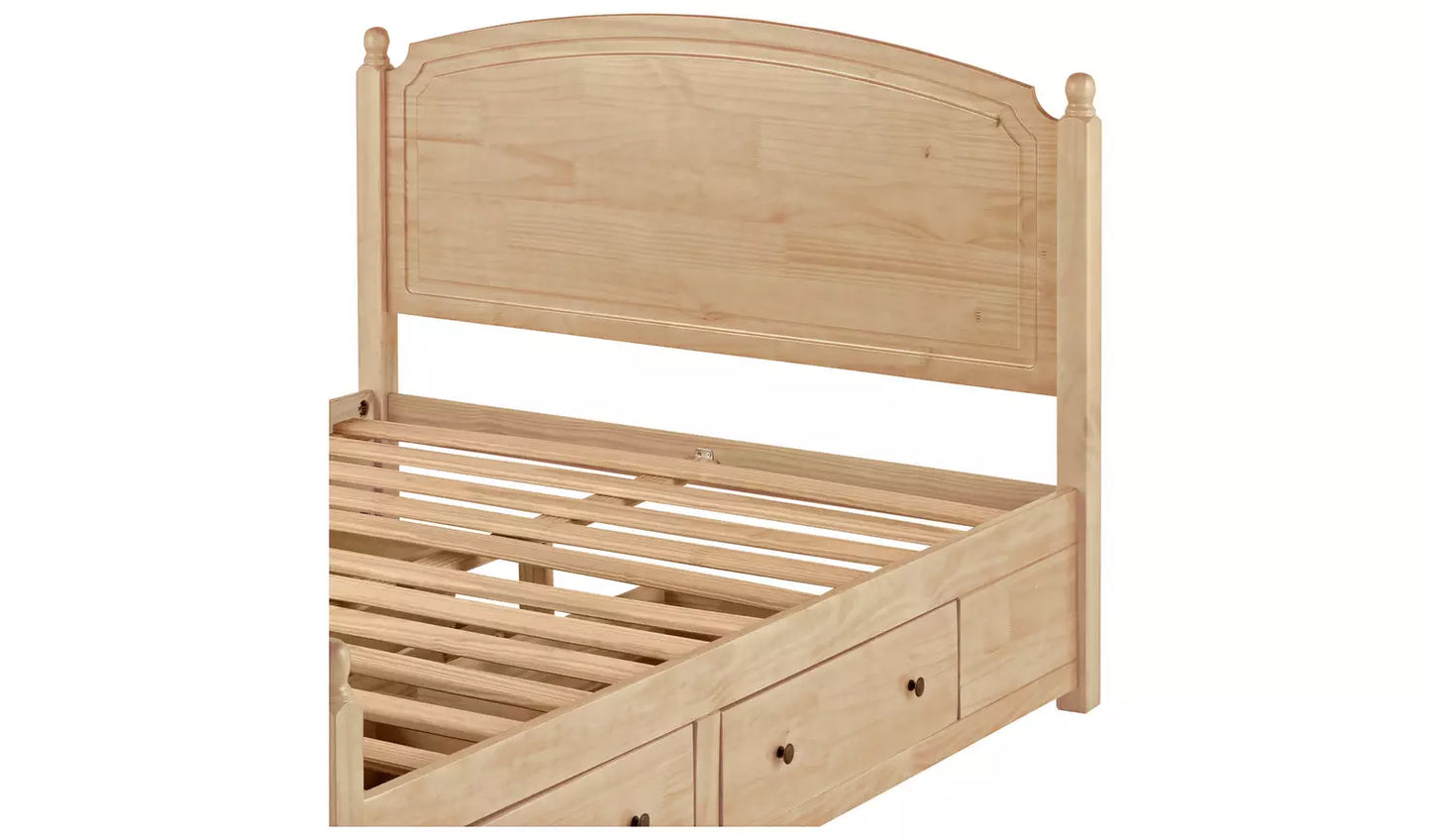 Emberton Kingsize Wooden Bed Frame - Pine