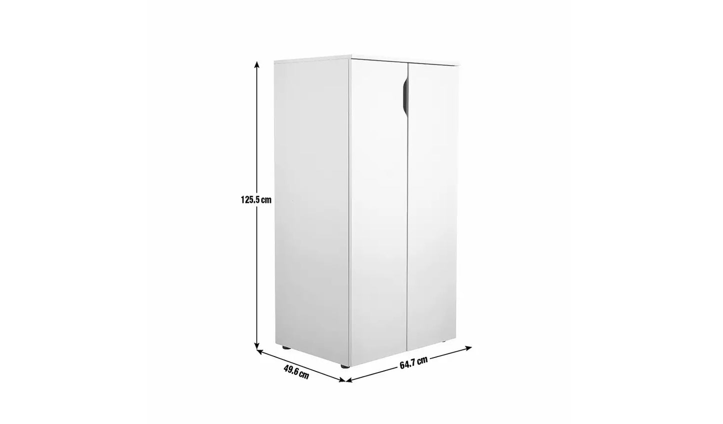 Habitat Pod 2 Door Short Wardrobe - White
