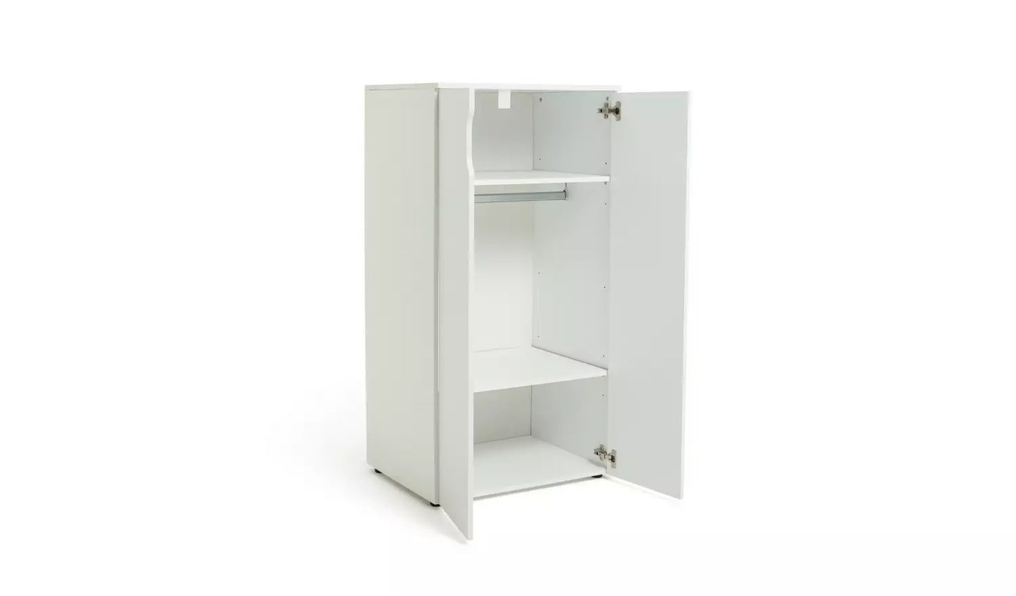 Habitat Pod 2 Door Short Wardrobe - White