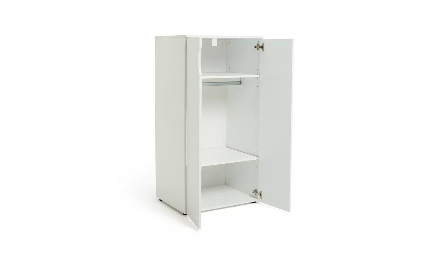 Habitat Pod 2 Door Short Wardrobe - White