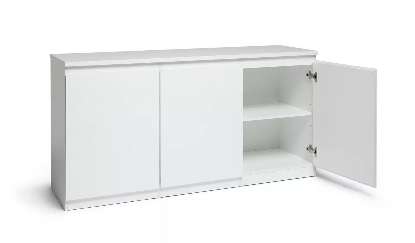 Assembled Habitat Jenson 3 Door Sideboard - White