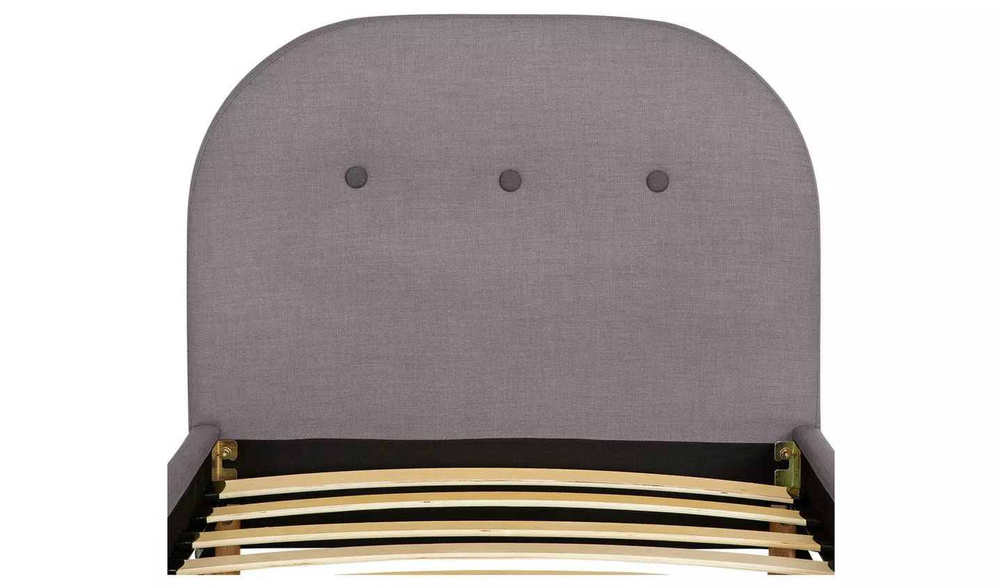 Assembled Habitat Elin Single Fabric Bed Frame - Grey