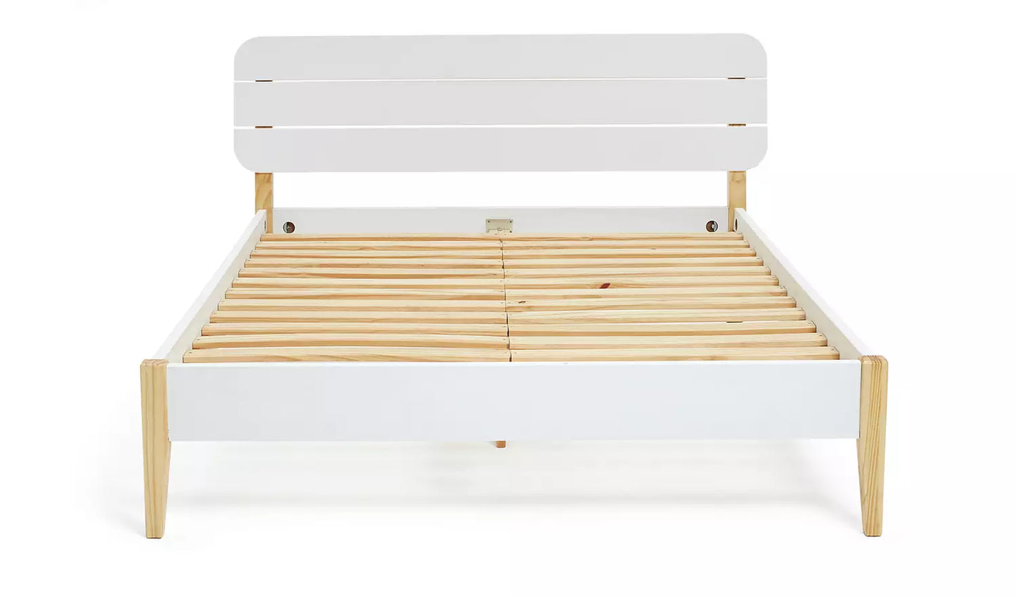 Habitat Hanna Small Double Wooden Bed Frame - White