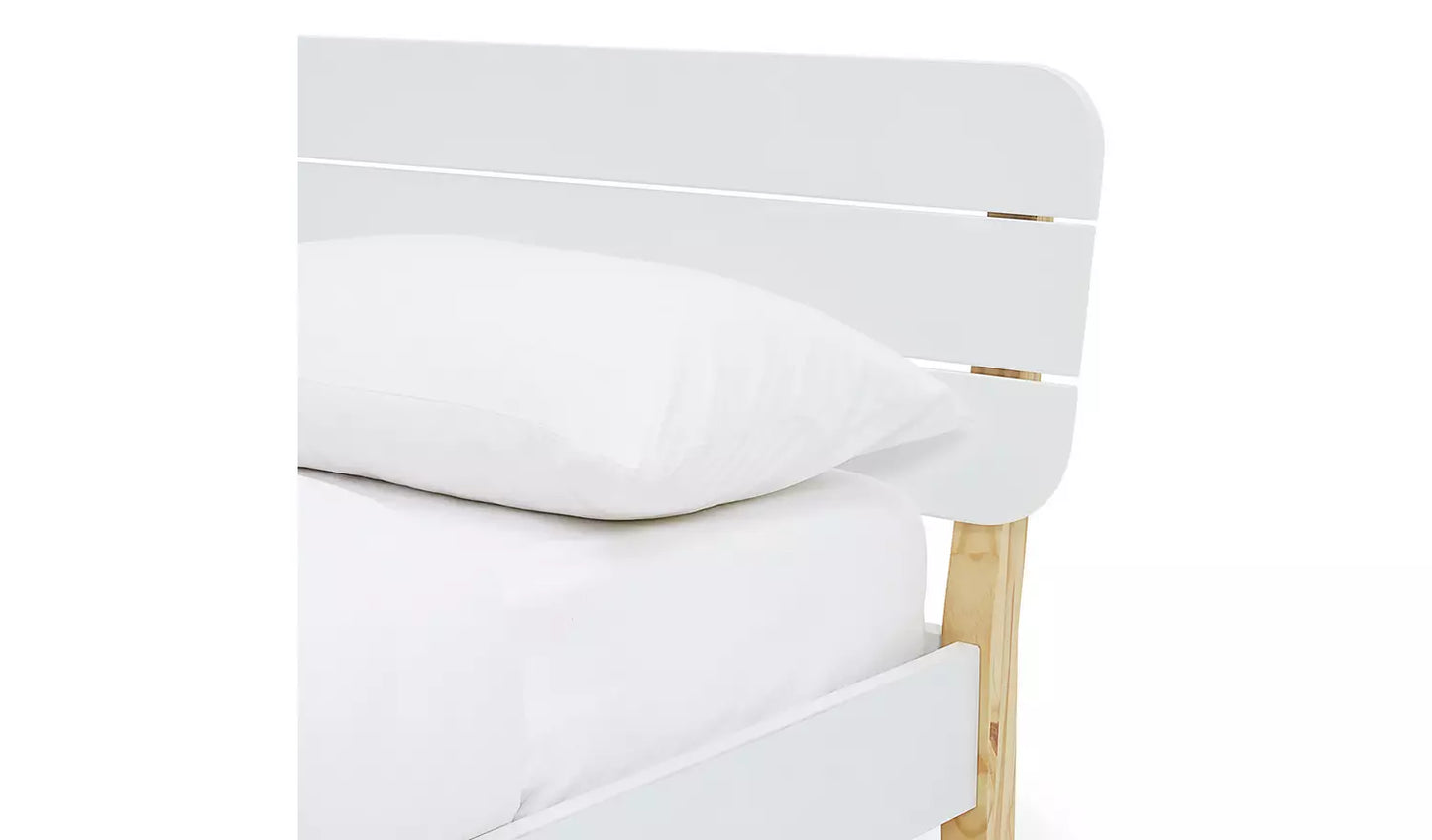 Habitat Hanna Small Double Wooden Bed Frame - White