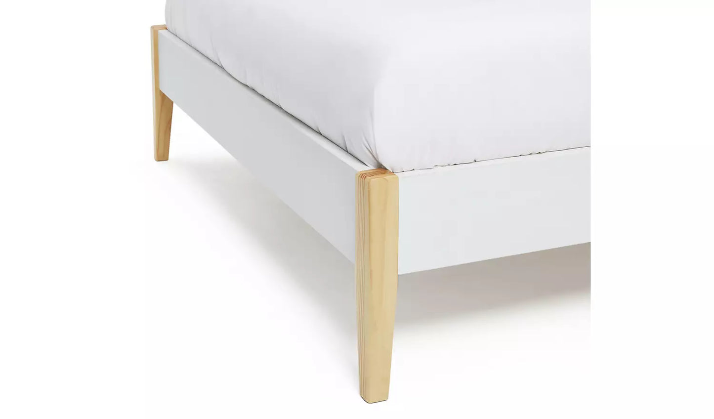 Habitat Hanna Small Double Wooden Bed Frame - White