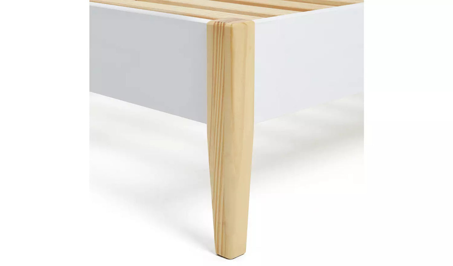 Habitat Hanna Small Double Wooden Bed Frame - White