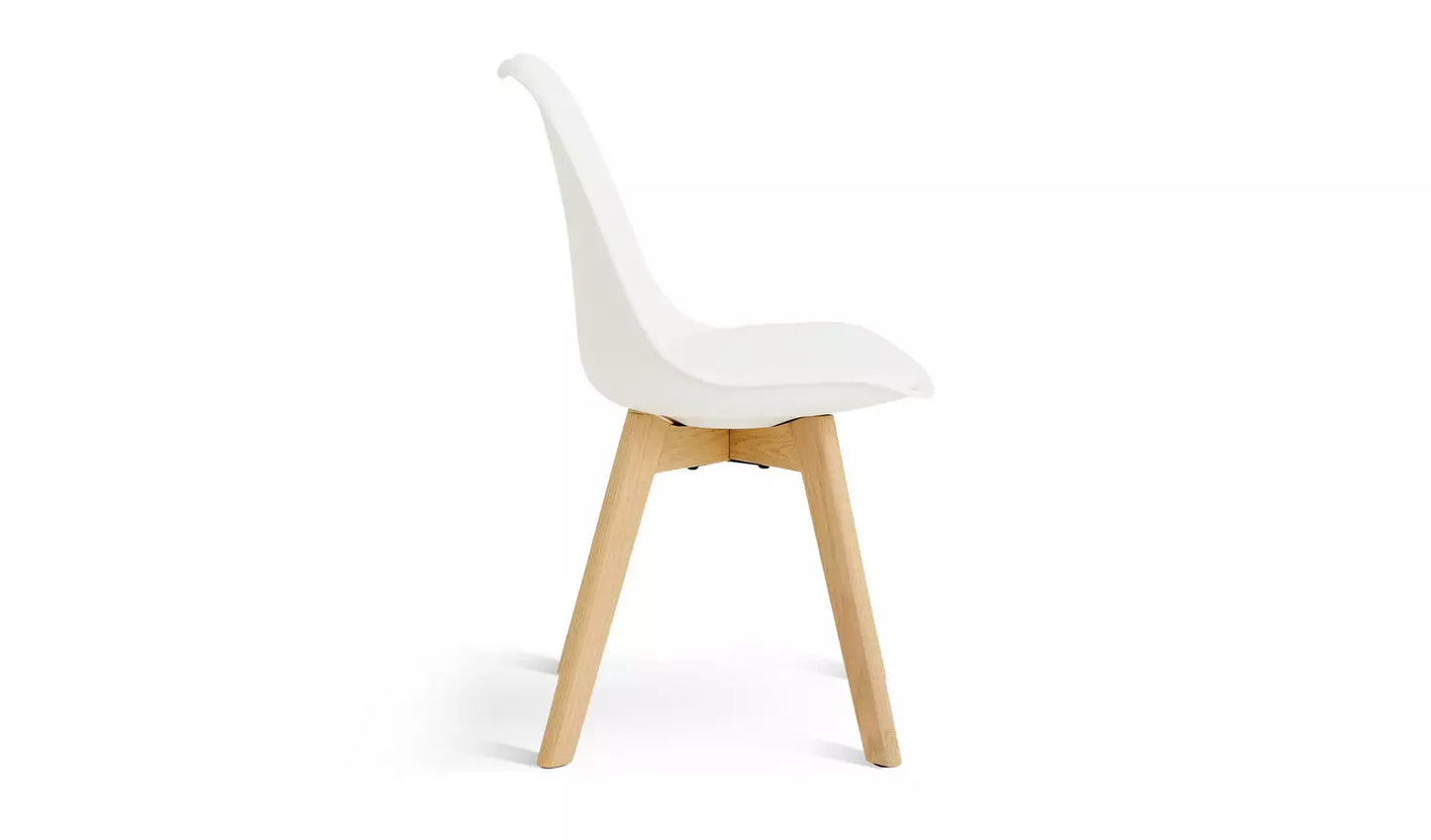 Habitat Jerry Pair of Dining Chair - White