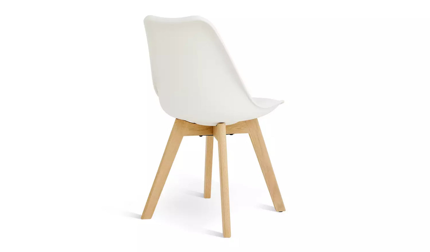 Habitat Jerry Pair of Dining Chair - White