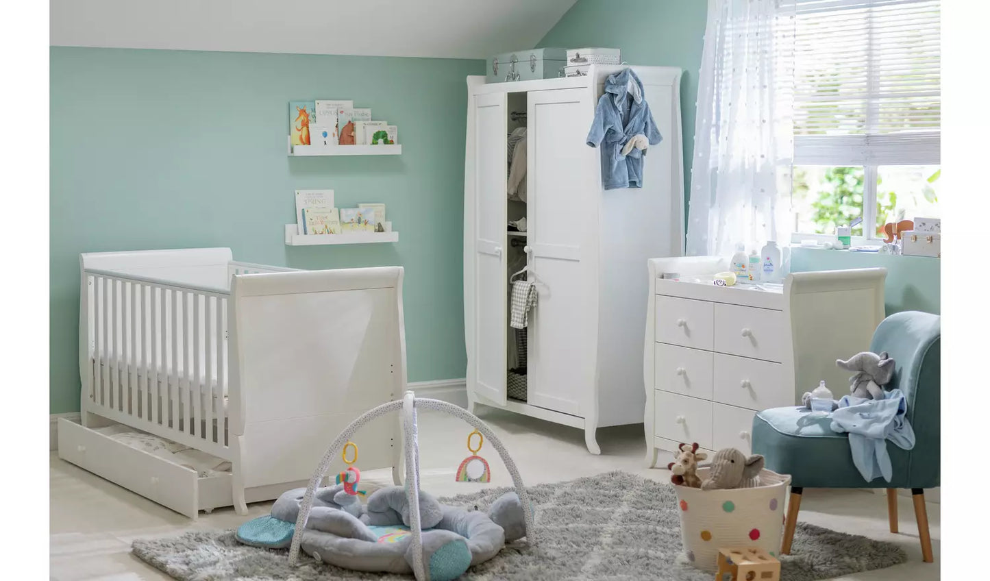 Cuggl Westbury Nursery Wardrobe - White