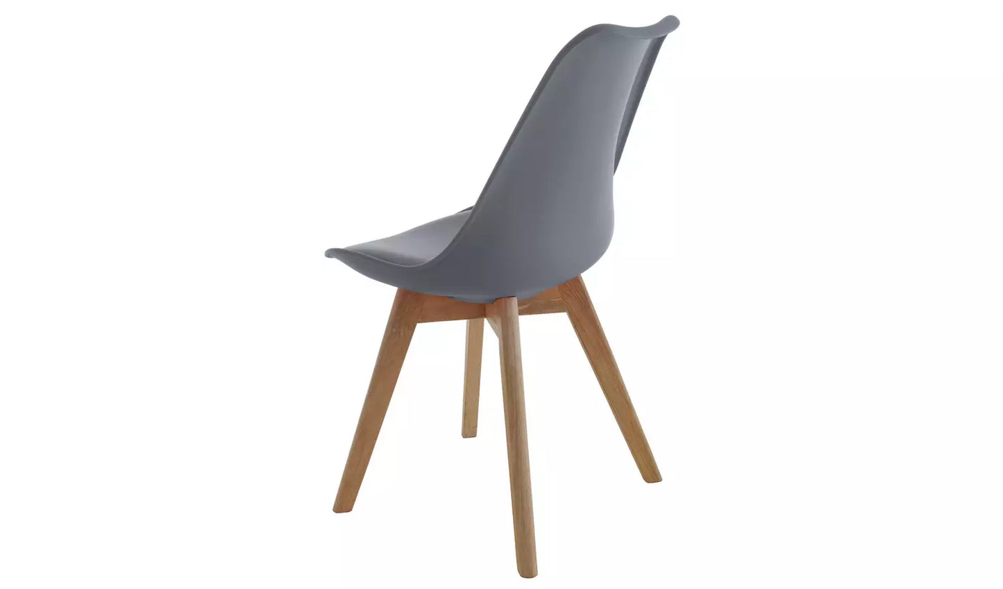 Assembled Habitat Jerry Pair of Dining Chair - Grey