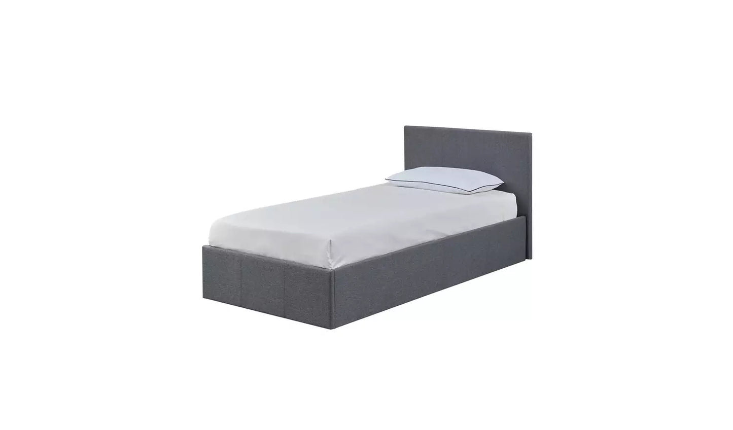 Heathdon Single End Lift Ottoman Bed - Grey