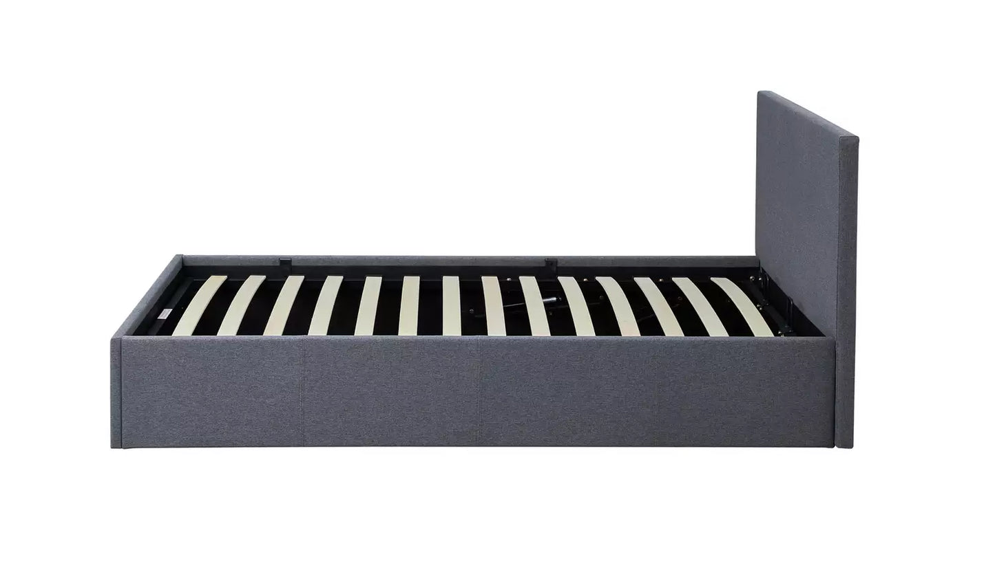 Heathdon Single End Lift Ottoman Bed - Grey