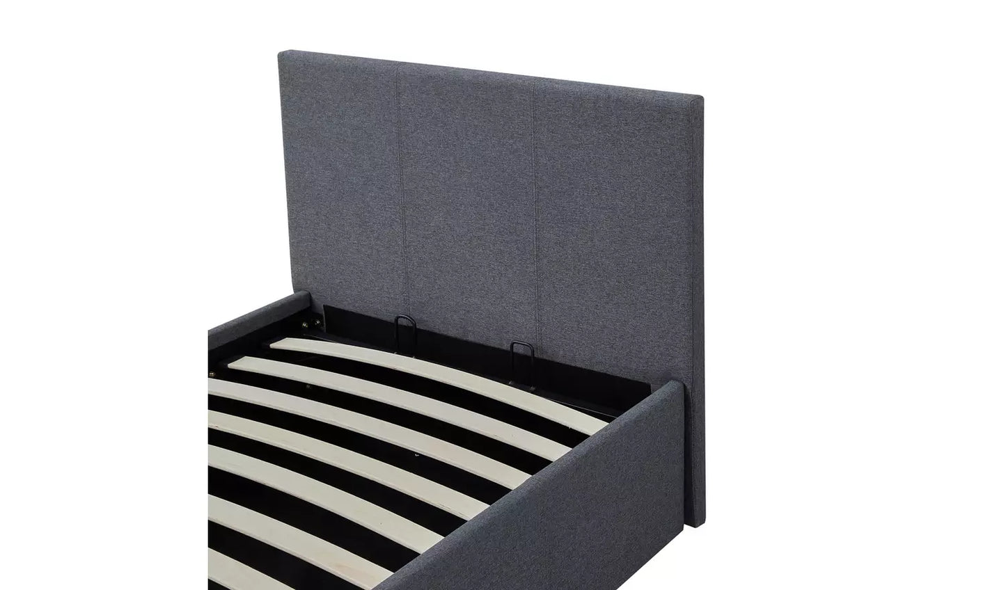 Heathdon Single End Lift Ottoman Bed - Grey