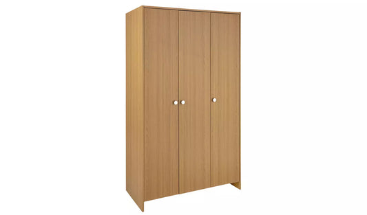 Seville 3 Door Wardrobe -  Oak Effect