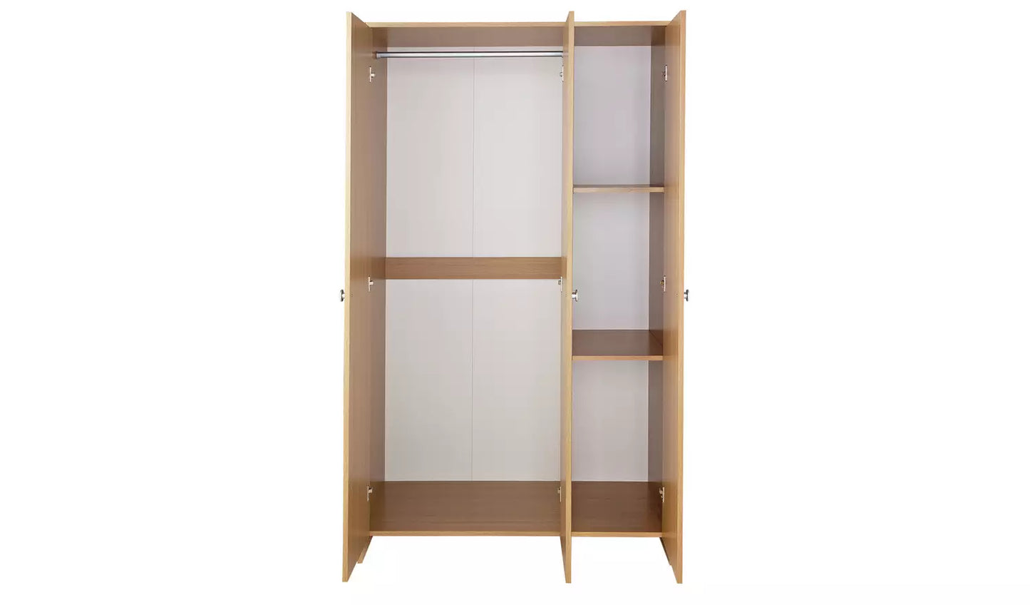 Seville 3 Door Wardrobe - Oak Effect