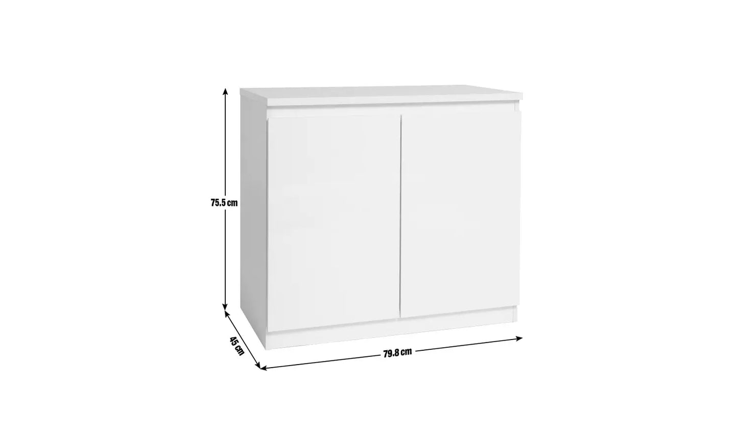 Assembled Jenson 2 Door Sideboard - White