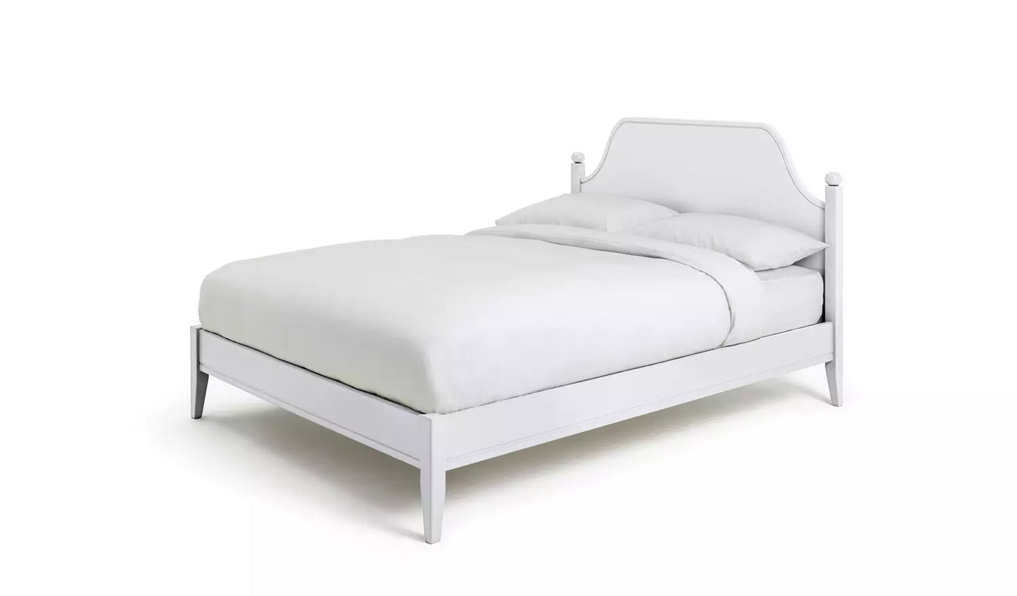 Assembled Habitat Bardot Double Wooden Bed frame - White