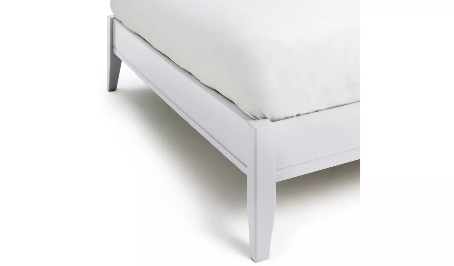 Assembled Habitat Bardot Double Wooden Bed frame - White