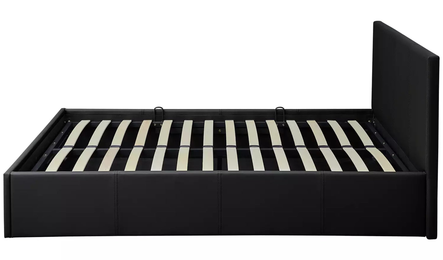 Lavendon Double Side Open Ottoman Bed Frame - Black