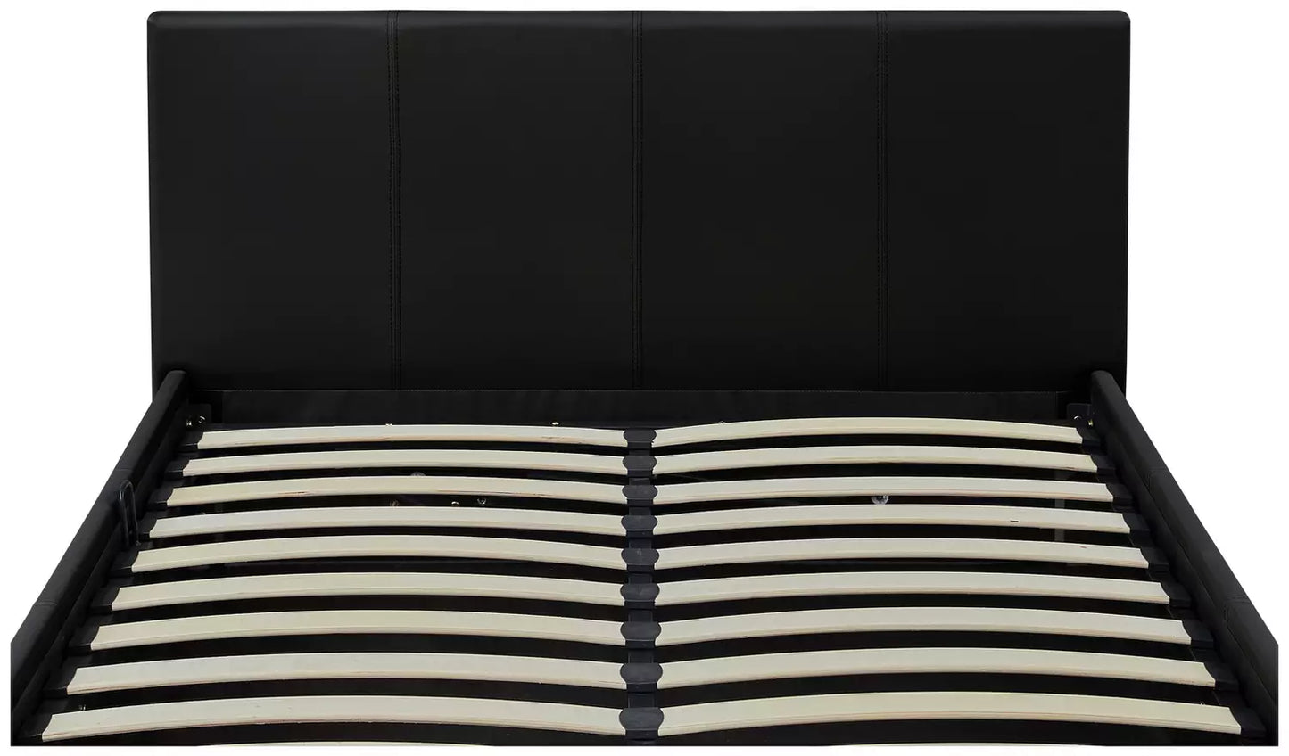 Double Side Open Ottoman Bed Frame - Black