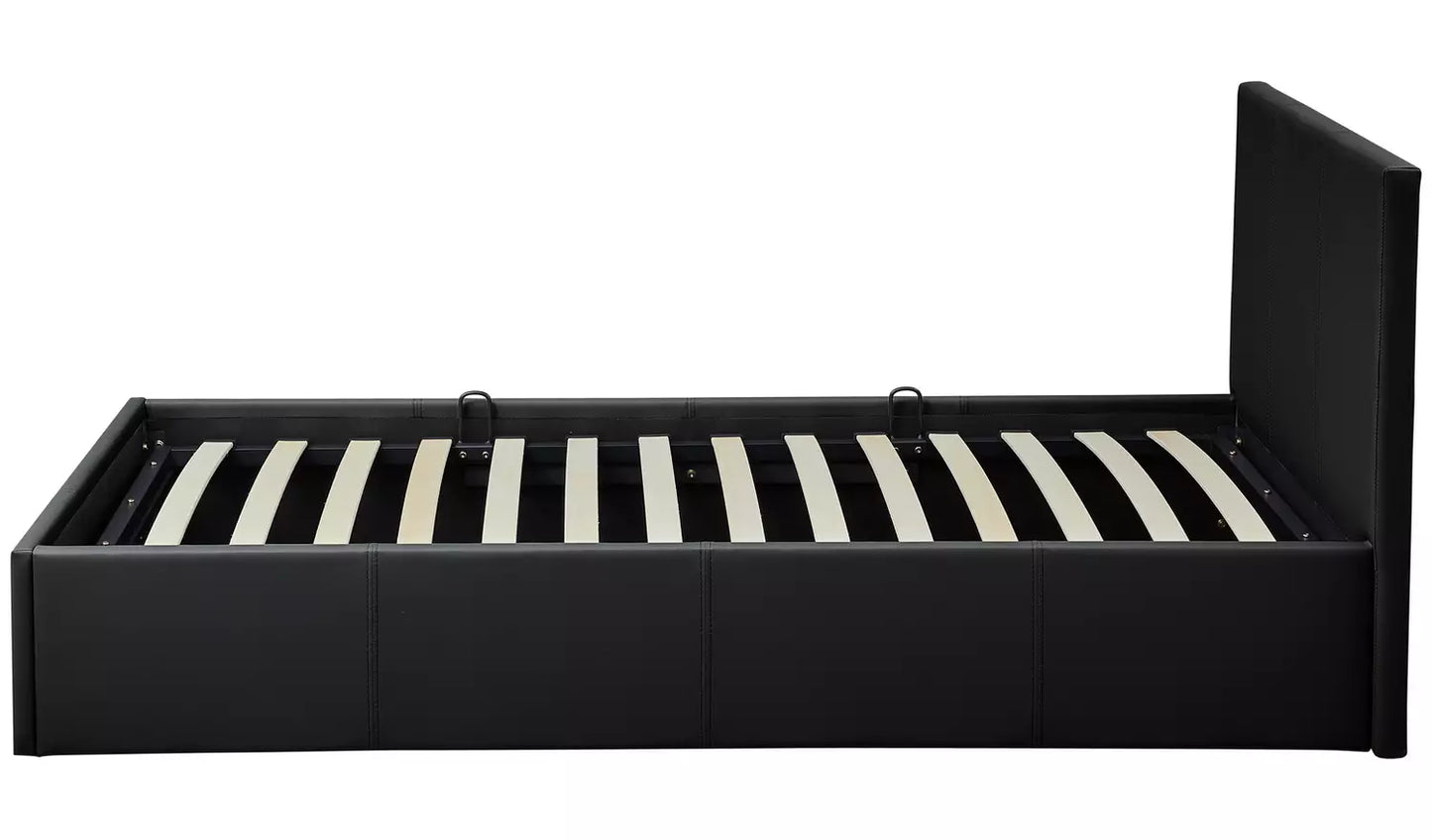 Lavendon Single Side Open Ottoman Bed Frame-Black