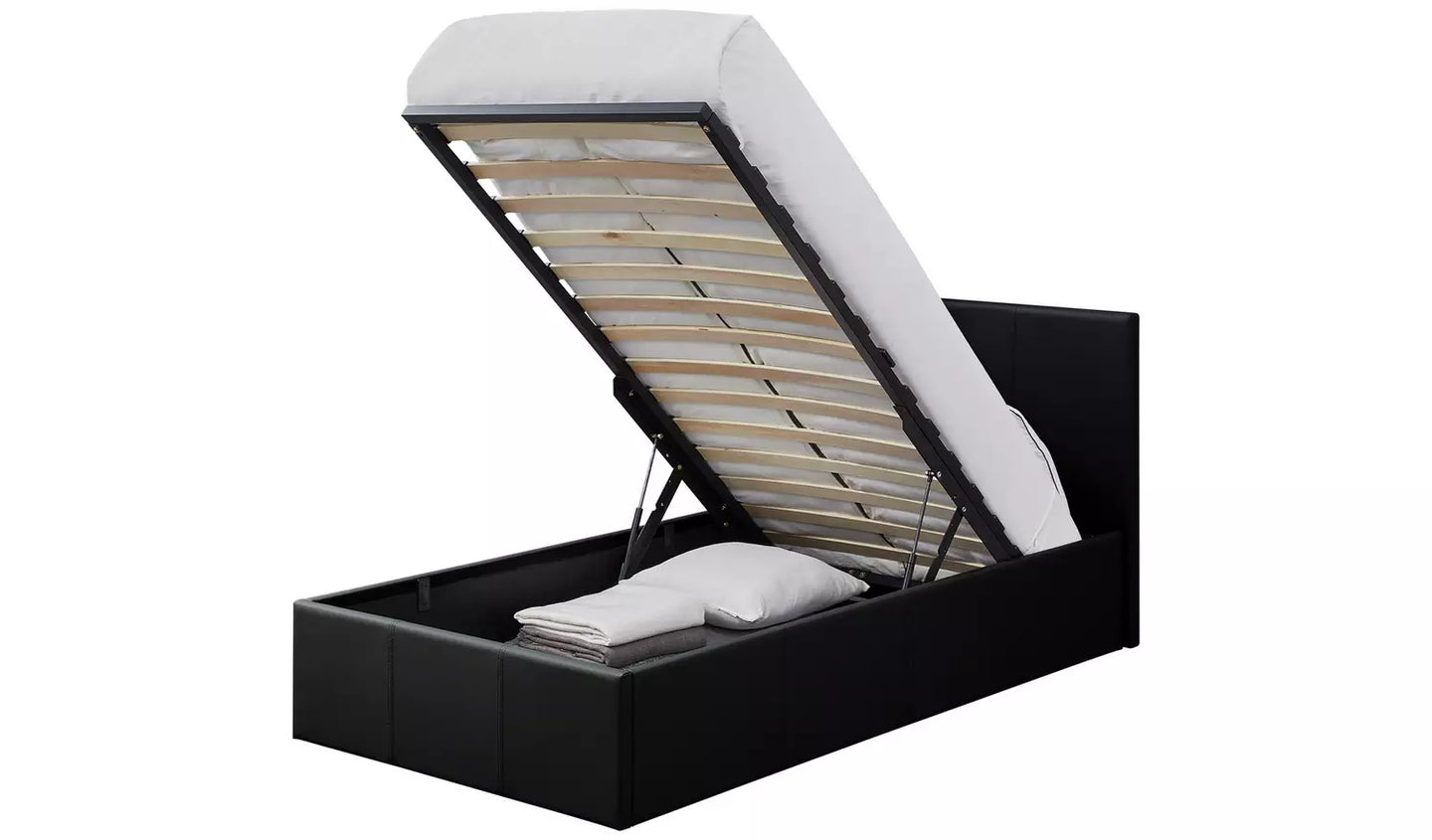 Lavendon Single End Open Ottoman Bed Frame - Black