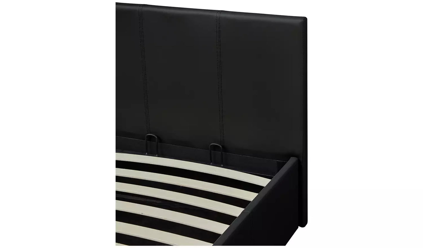 Lavendon Single End Open Ottoman Bed Frame - Black