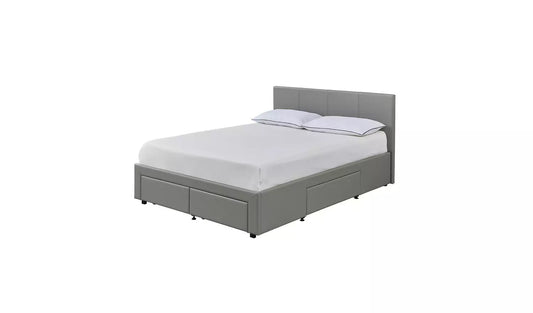 Lavendon 4 Drawer Kingsize Bed Frame - Grey