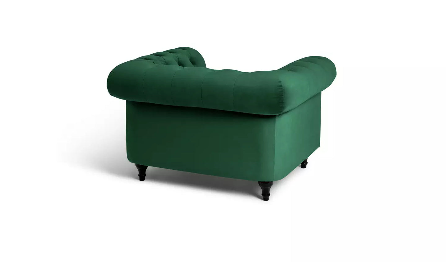 Habitat Chesterfield Velvet Armchair - Green