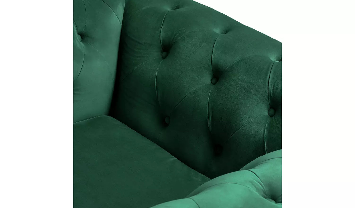 Habitat Chesterfield Velvet Armchair - Green