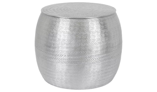 Assembled Habitat Sona Storage Side Table - Silver