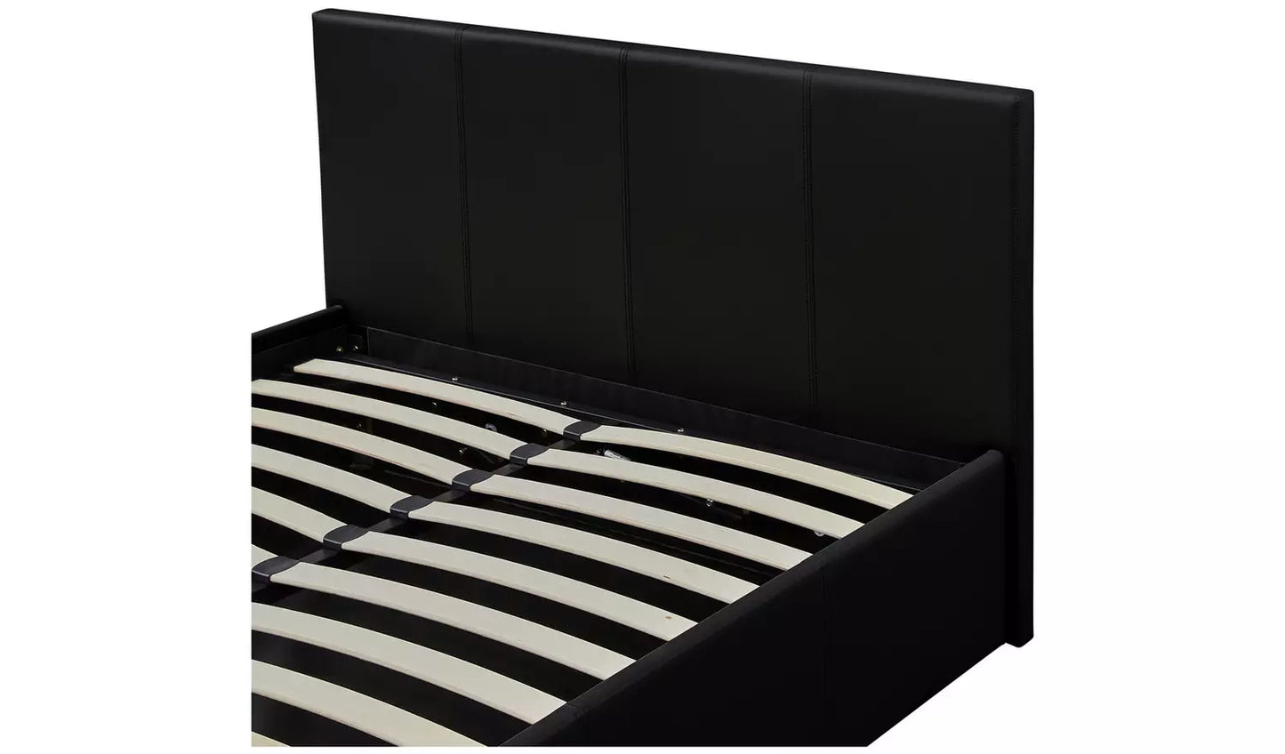 Lavendon Small Double Side Open Ottoman Bed-Black