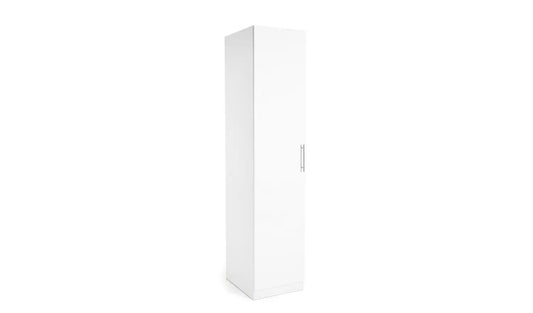 Habitat Munich 1 Door Wardrobe - White Gloss