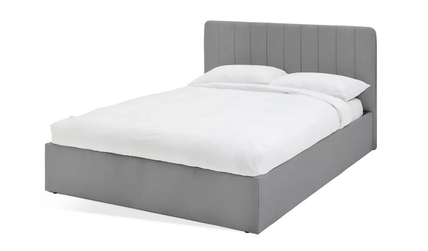 Assembled Habitat Pandora Kingsize Ottoman Bed Frame - Grey