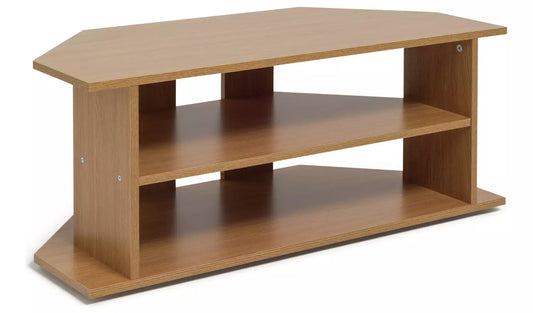 Assembled Corner TV Unit - Oak
