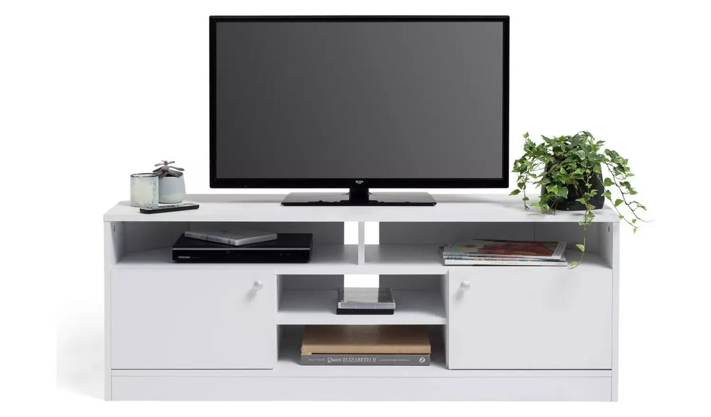 Corners 2 Door TV Unit - White