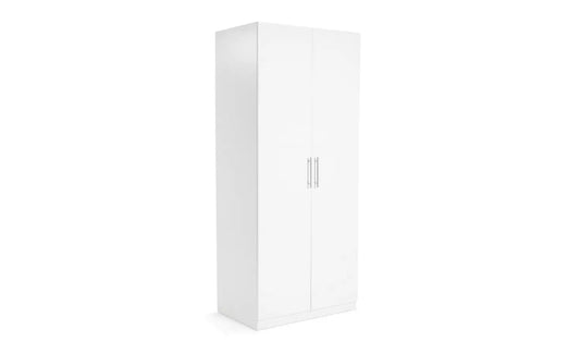 Habitat Munich 2 Door Wardrobe - White Gloss