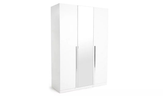 Habitat Munich 3 Door Mirror Wardrobe - White