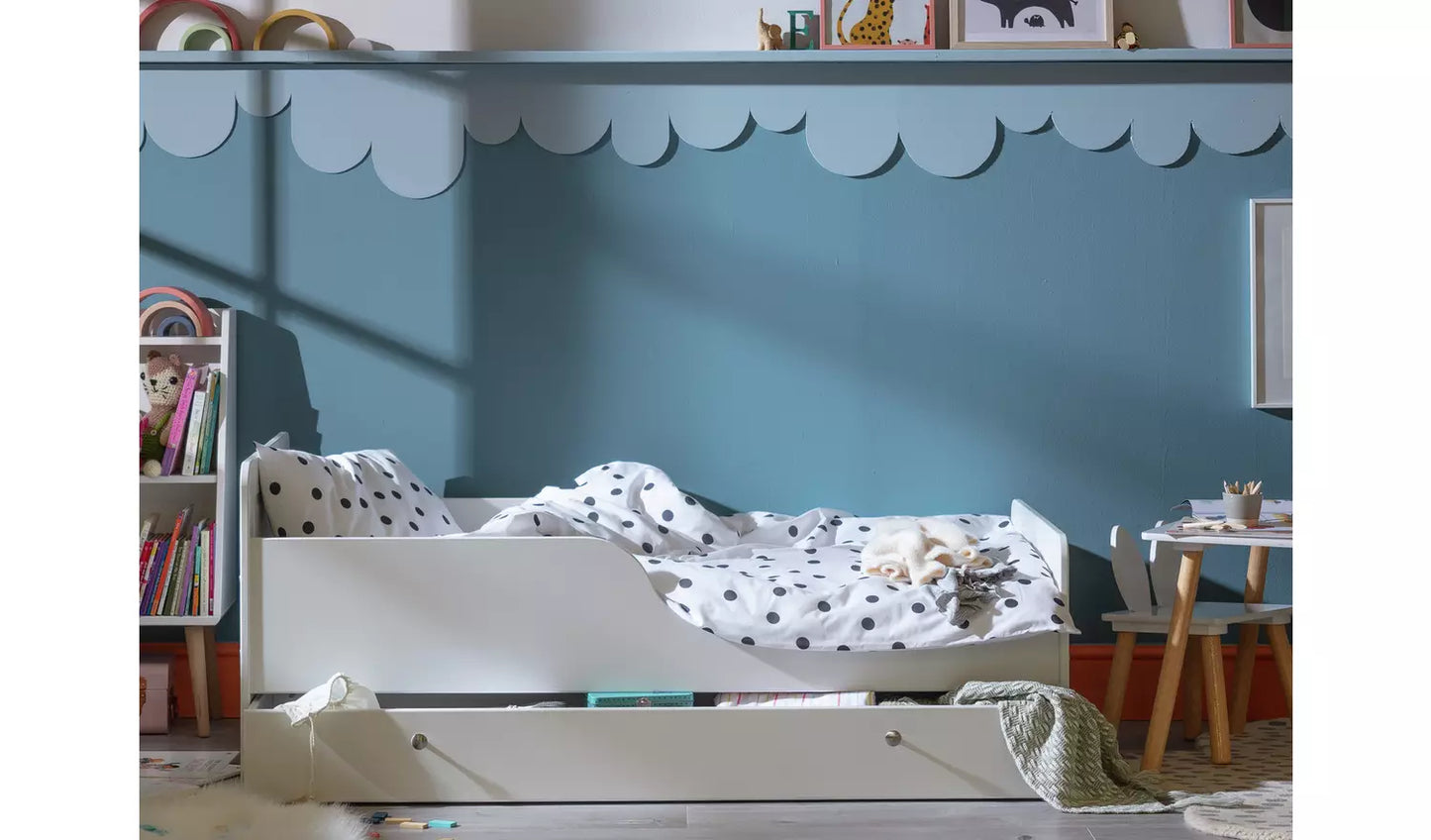 Habitat Brooklyn Toddler Bed With Drawer - White